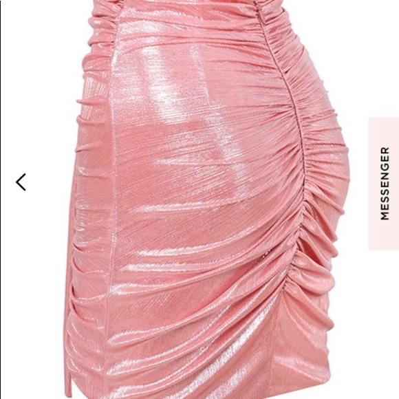 House of CB ‘Roxanne’ Pink Metallic Skirt XS - Picture 11 of 13